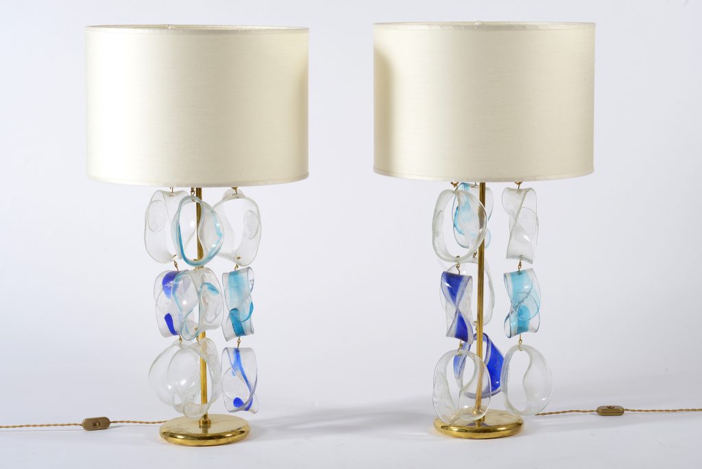 Coppia lampade da tavolo vetro di Murano Image